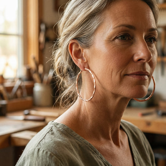 Nora's Willow Copper Earrings