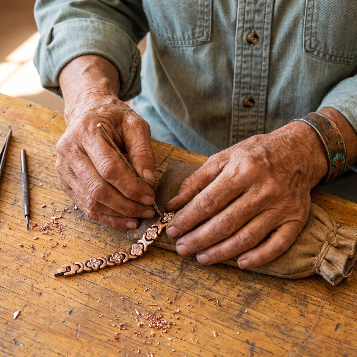 Nora's Keel Copper Bracelet