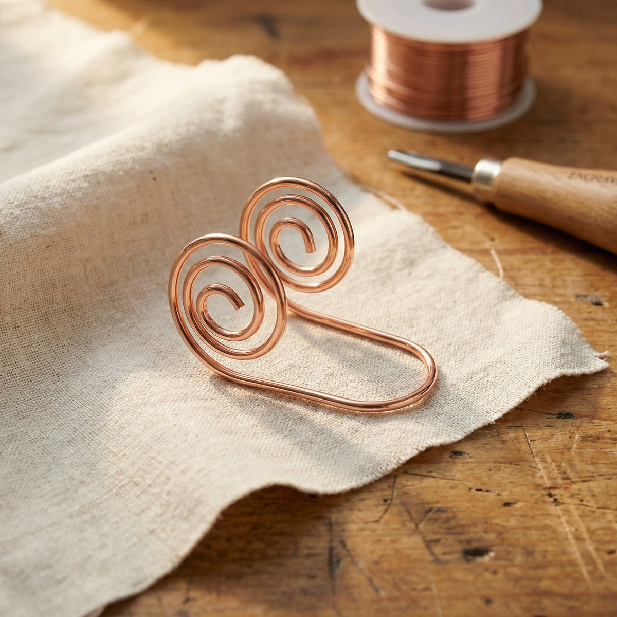 Nora's Flow Copper Hand Spiral