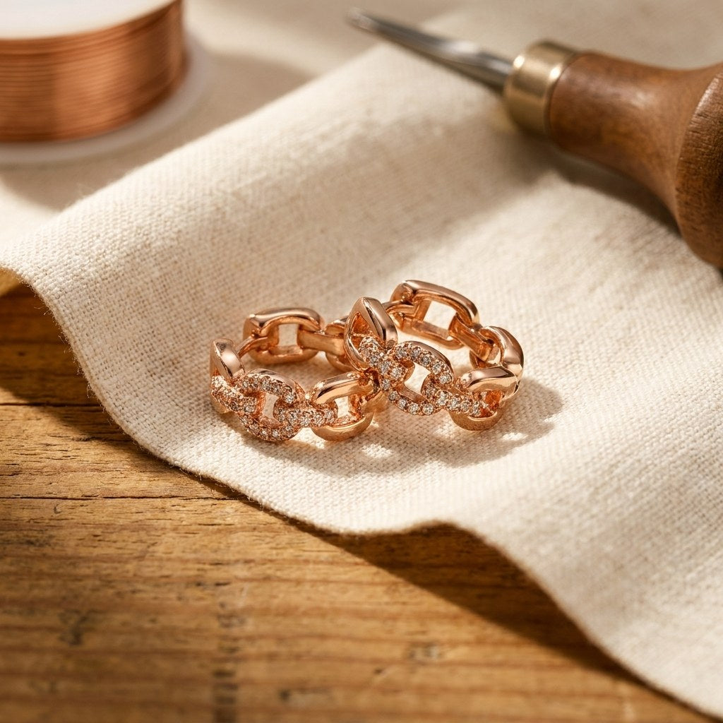 Nora's Tor Copper Earrings