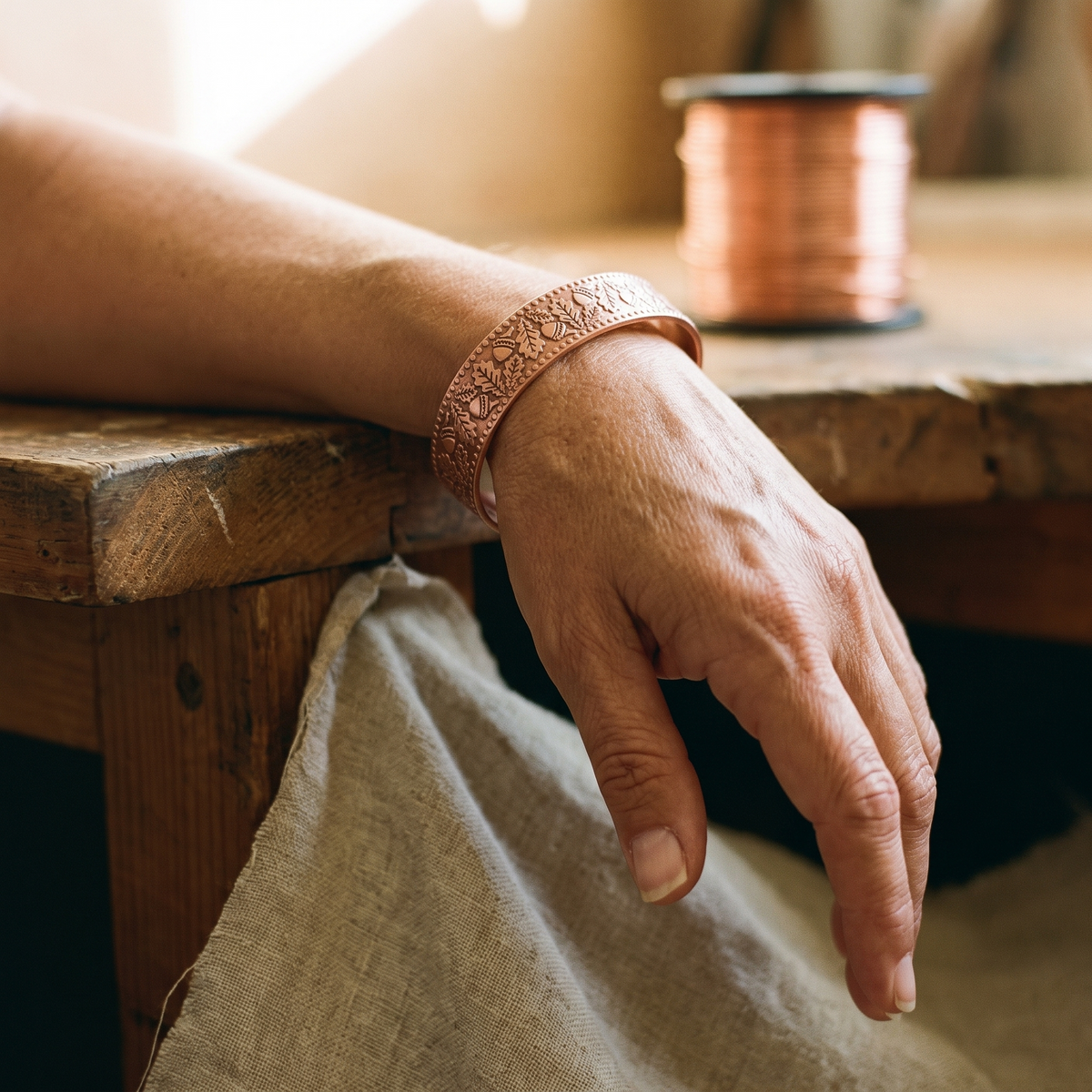 Nora's Timber Copper Bracelet