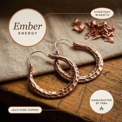 Nora's Ember Copper Earrings