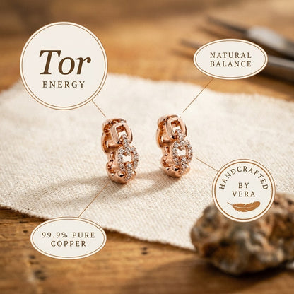Nora's Tor Copper Earrings