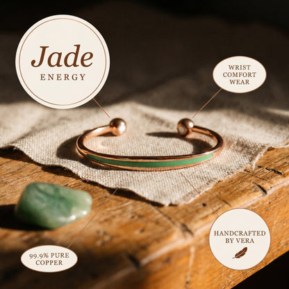 Nora's Jade Copper Bracelet