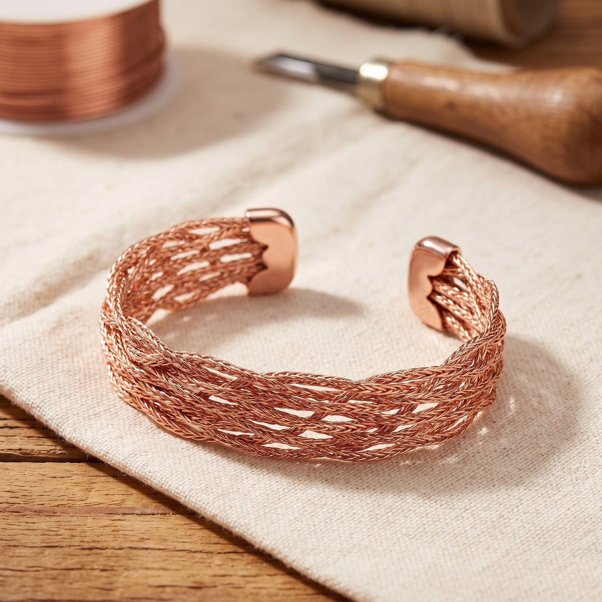 Nora's Elk Copper Bracelet