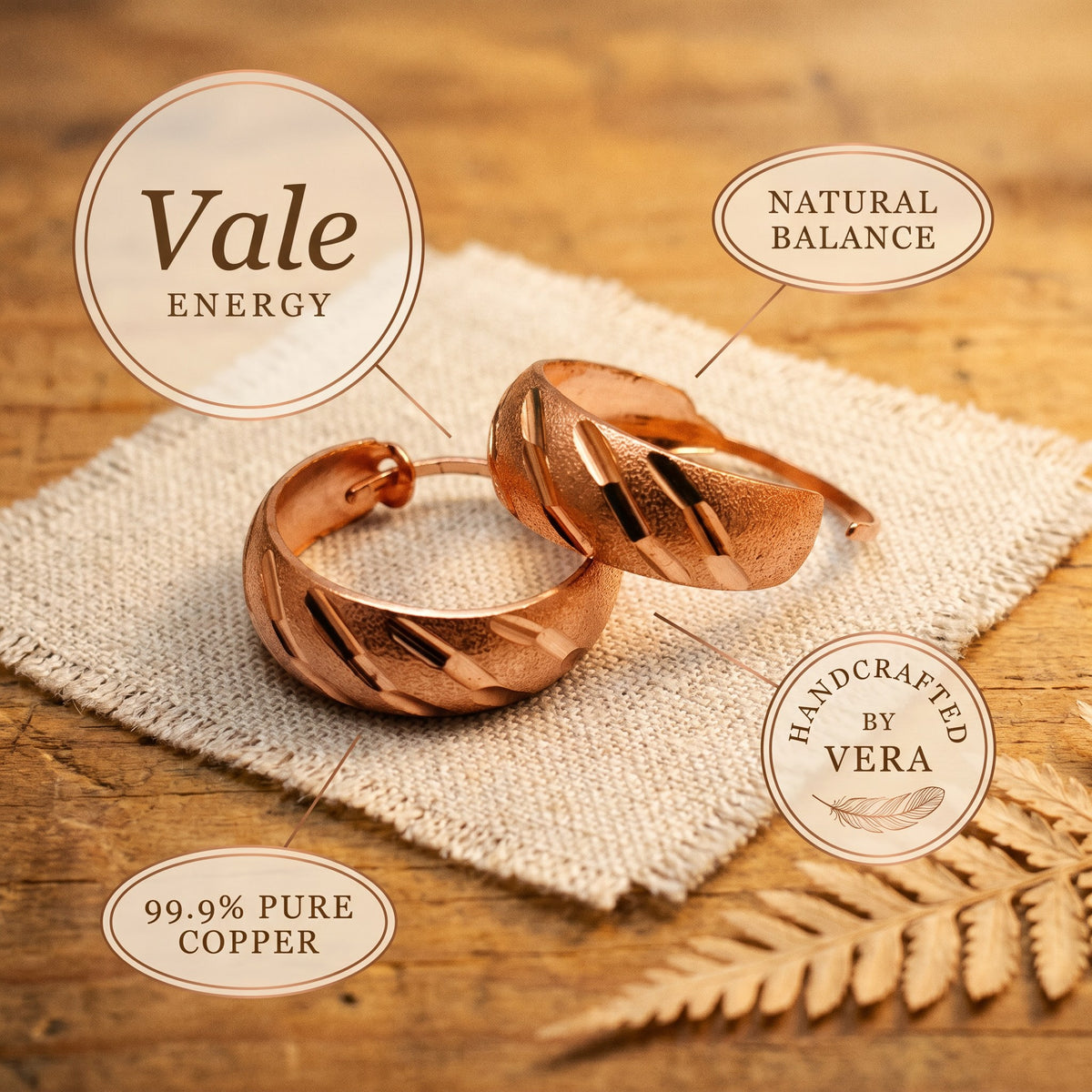 Nora's Vale Copper Earrings