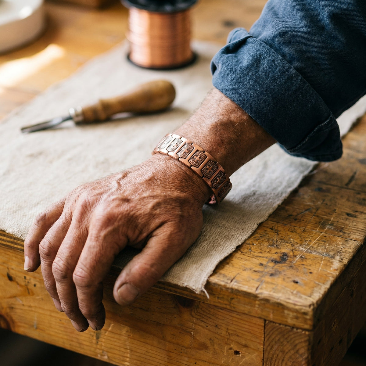 Nora's Gale Men's Copper Bracelet