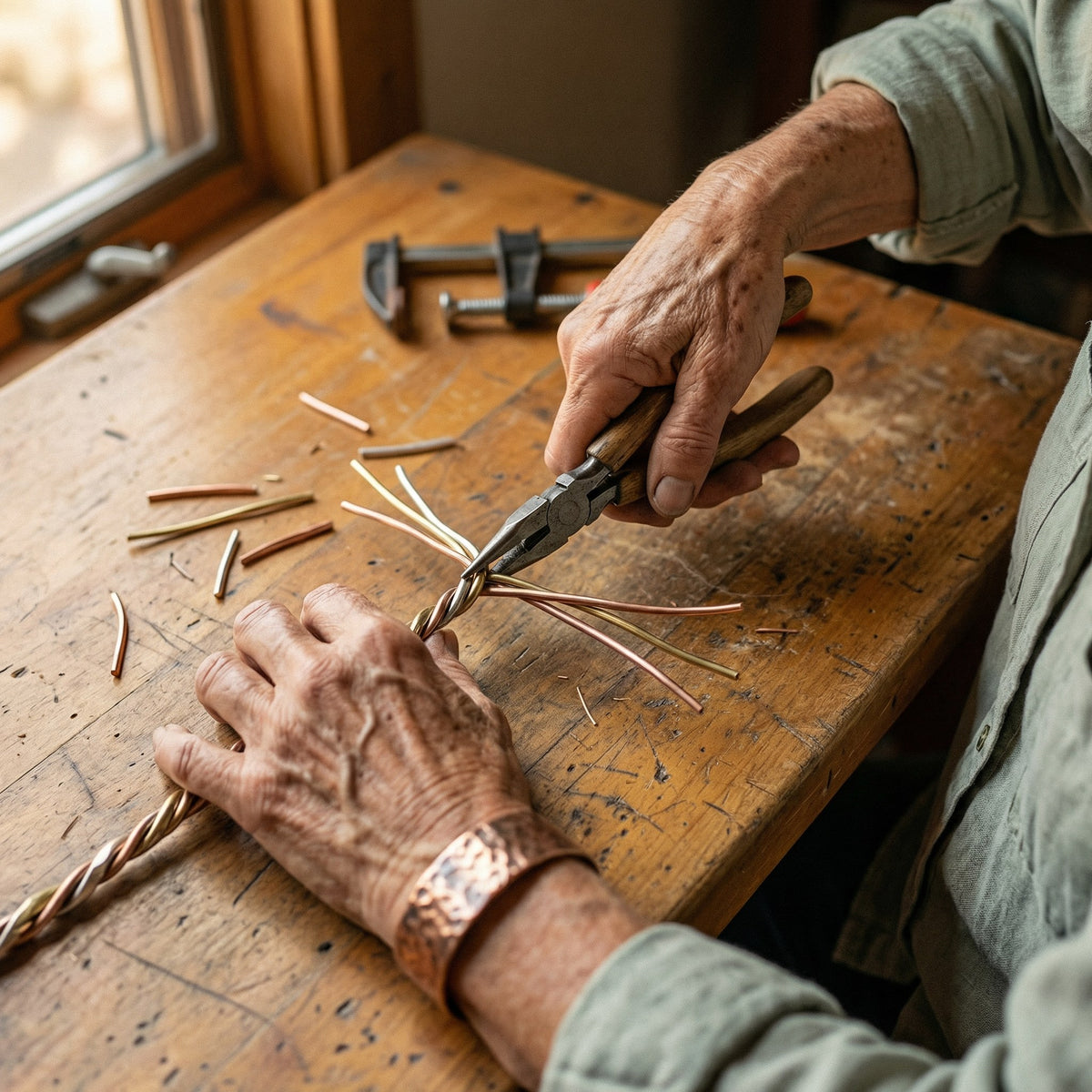 Nora's Stone Copper Bracelet