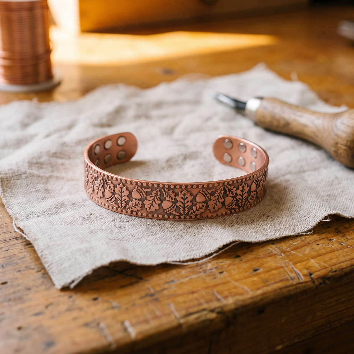 Nora's Timber Copper Bracelet