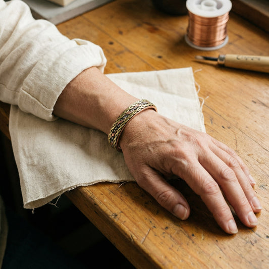 Nora's Weave Copper Bracelet