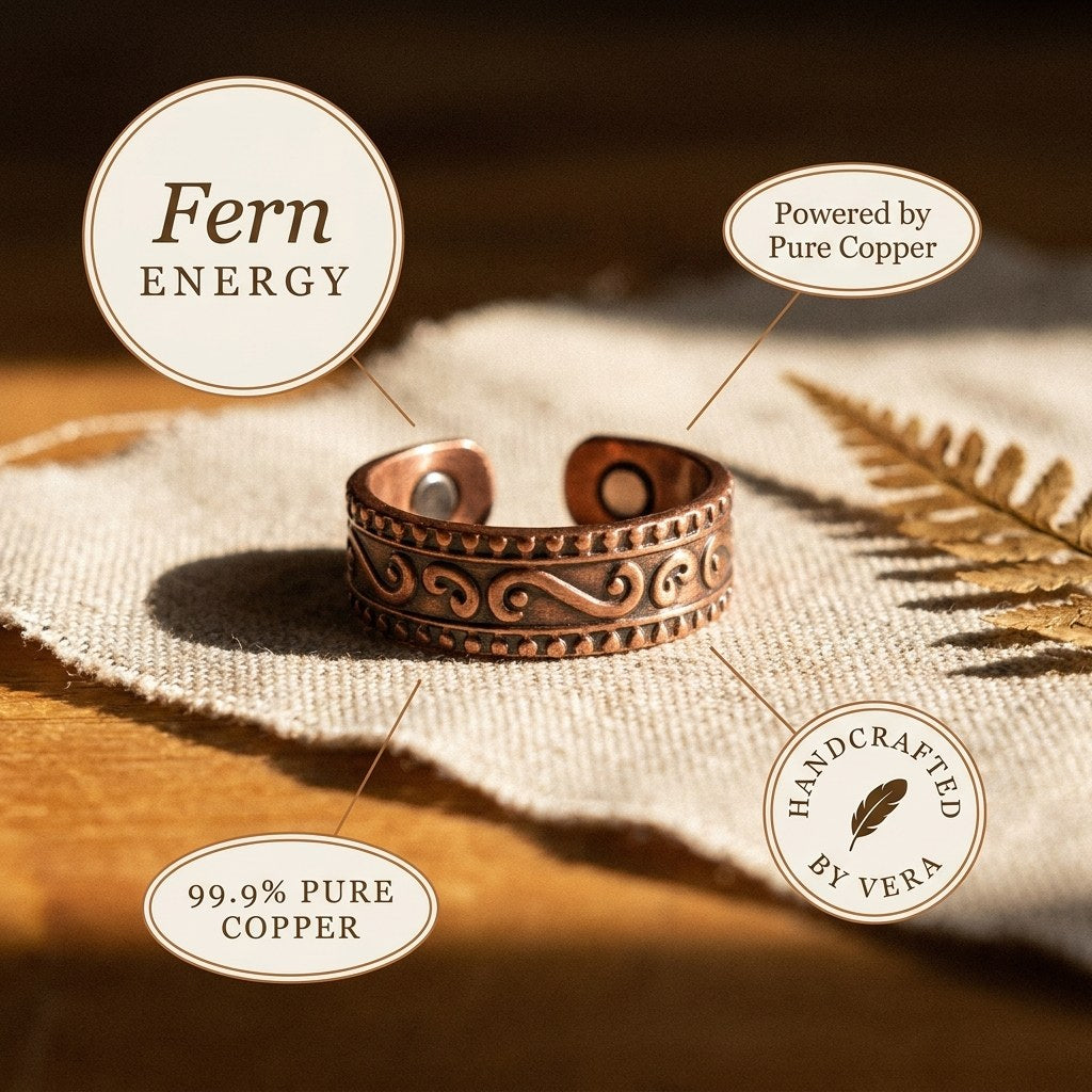 Nora's Fern Copper Ring