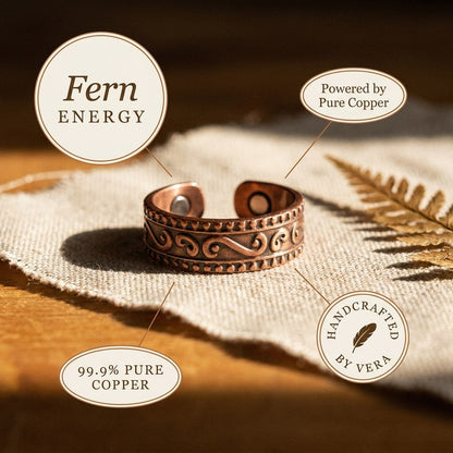 Nora's Fern Copper Ring