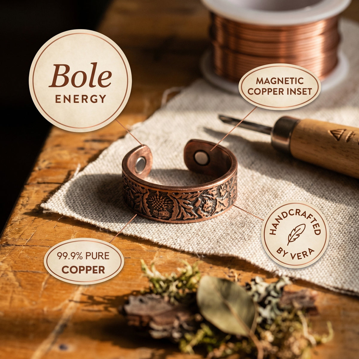 Nora's Bole Copper Ring