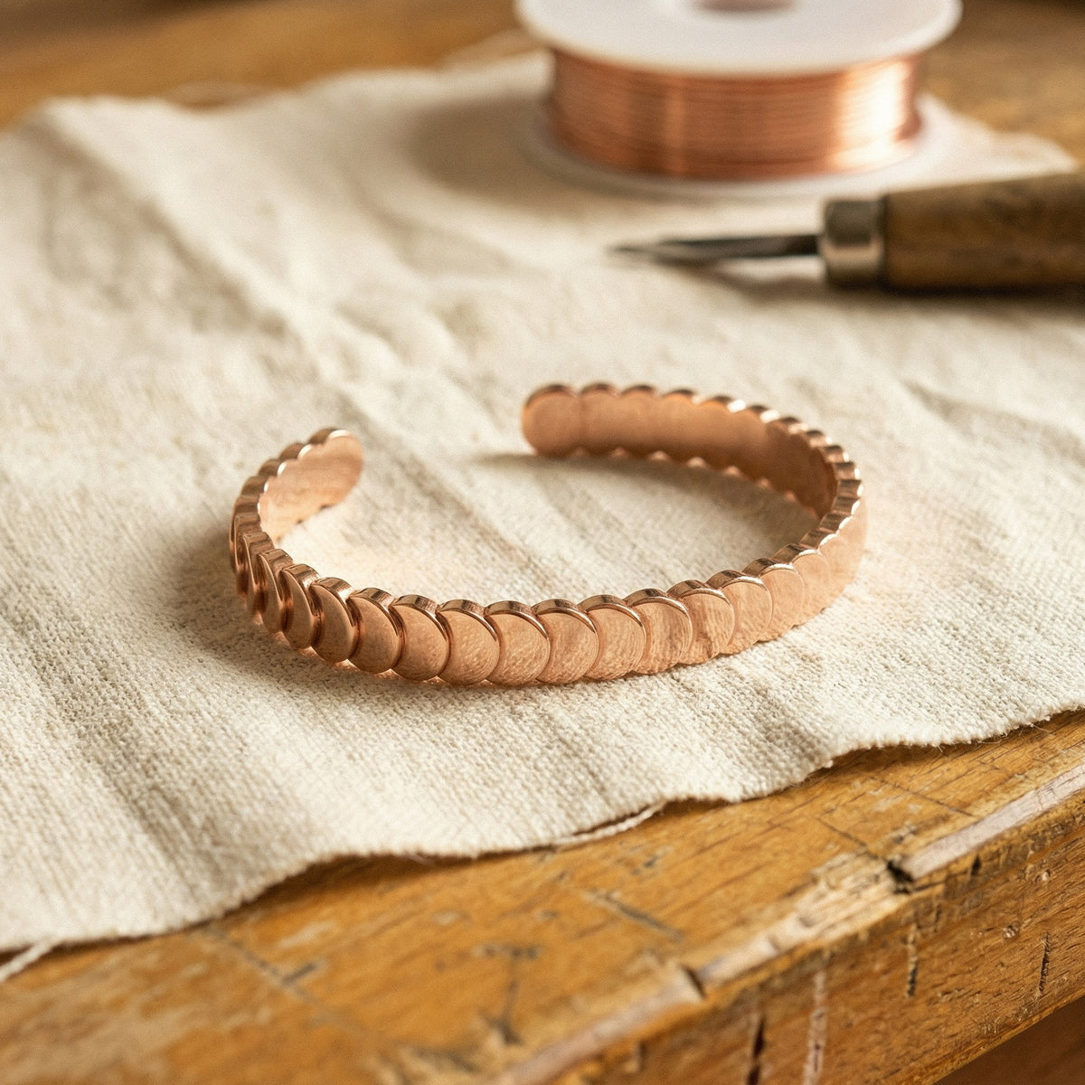 Nora's Tide Copper Bracelet