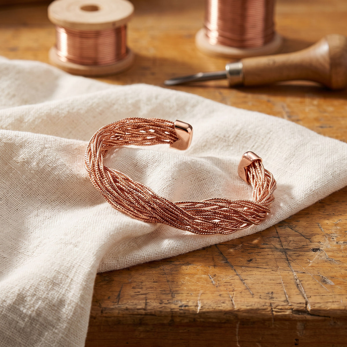 Nora's Finch Copper Bracelet