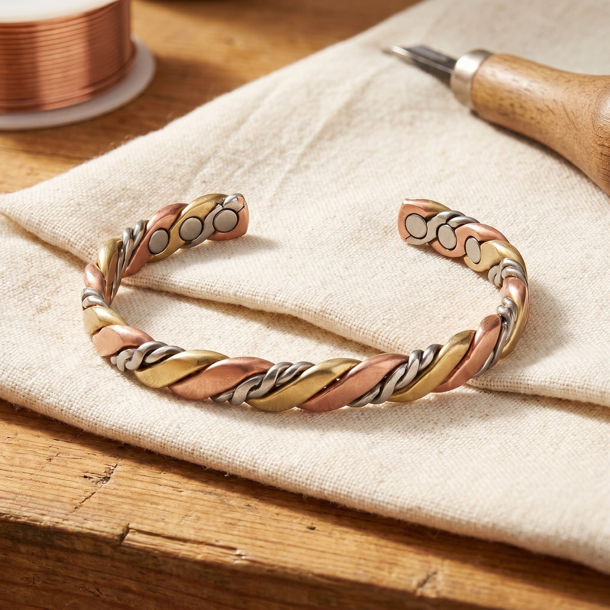 Nora's Stone Copper Bracelet