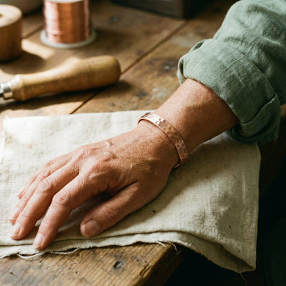Nora's Lodestone Copper Bracelet