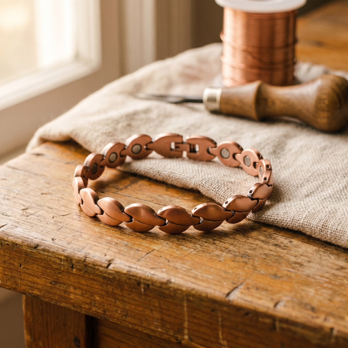 Nora's Marsh Copper Anklet