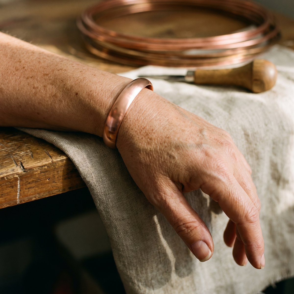 Nora's Tide Copper Bracelet