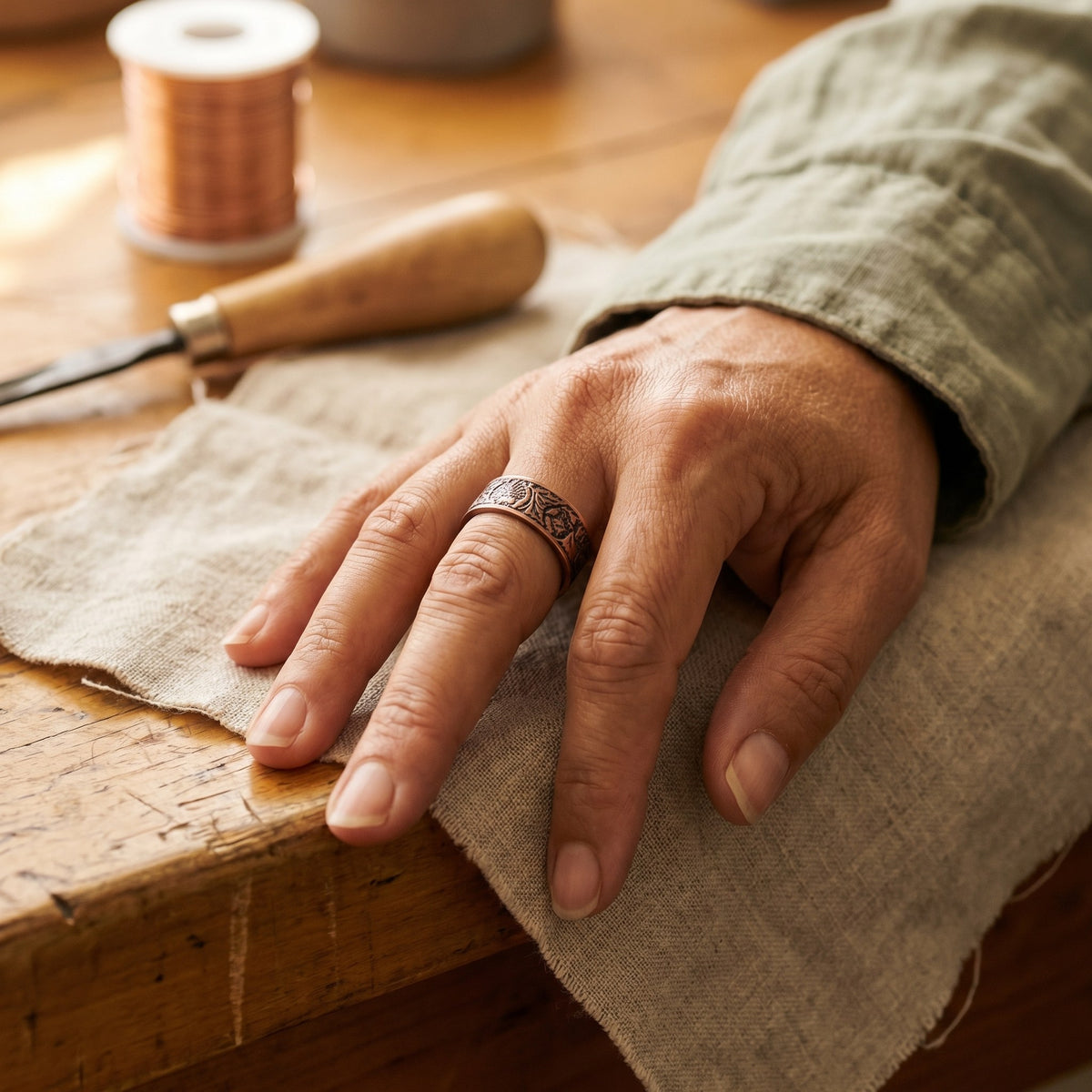Nora's Bole Copper Ring