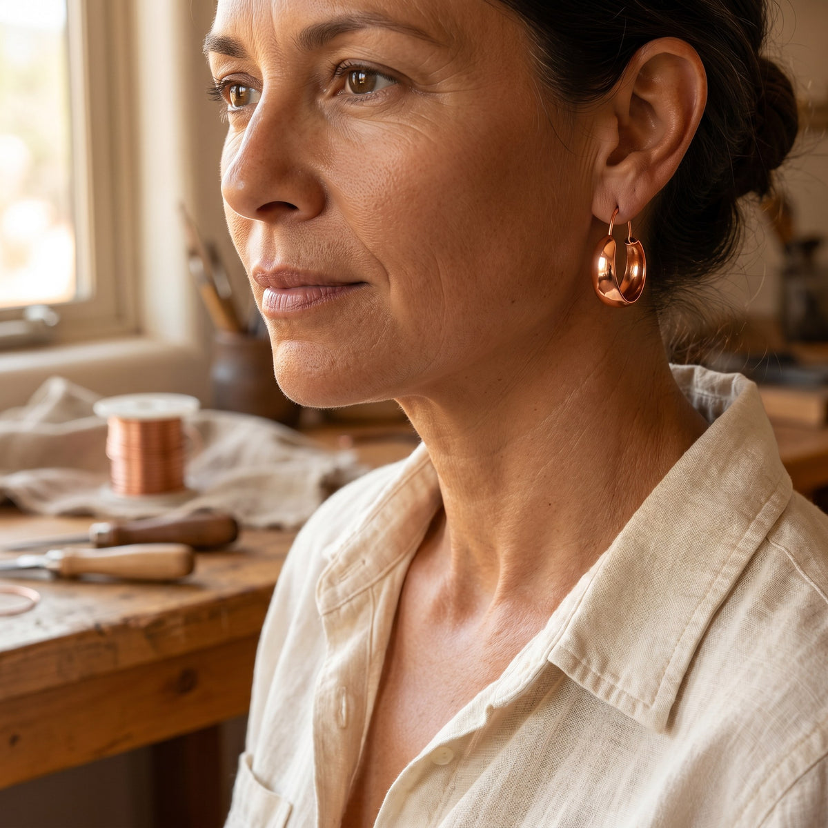 Nora's Dell Copper Earrings