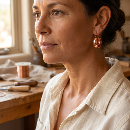 Nora's Dell Copper Earrings
