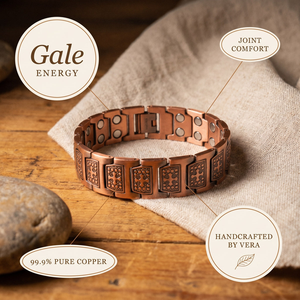 Nora's Gale Men's Copper Bracelet