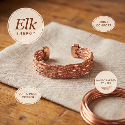 Nora's Elk Copper Bracelet