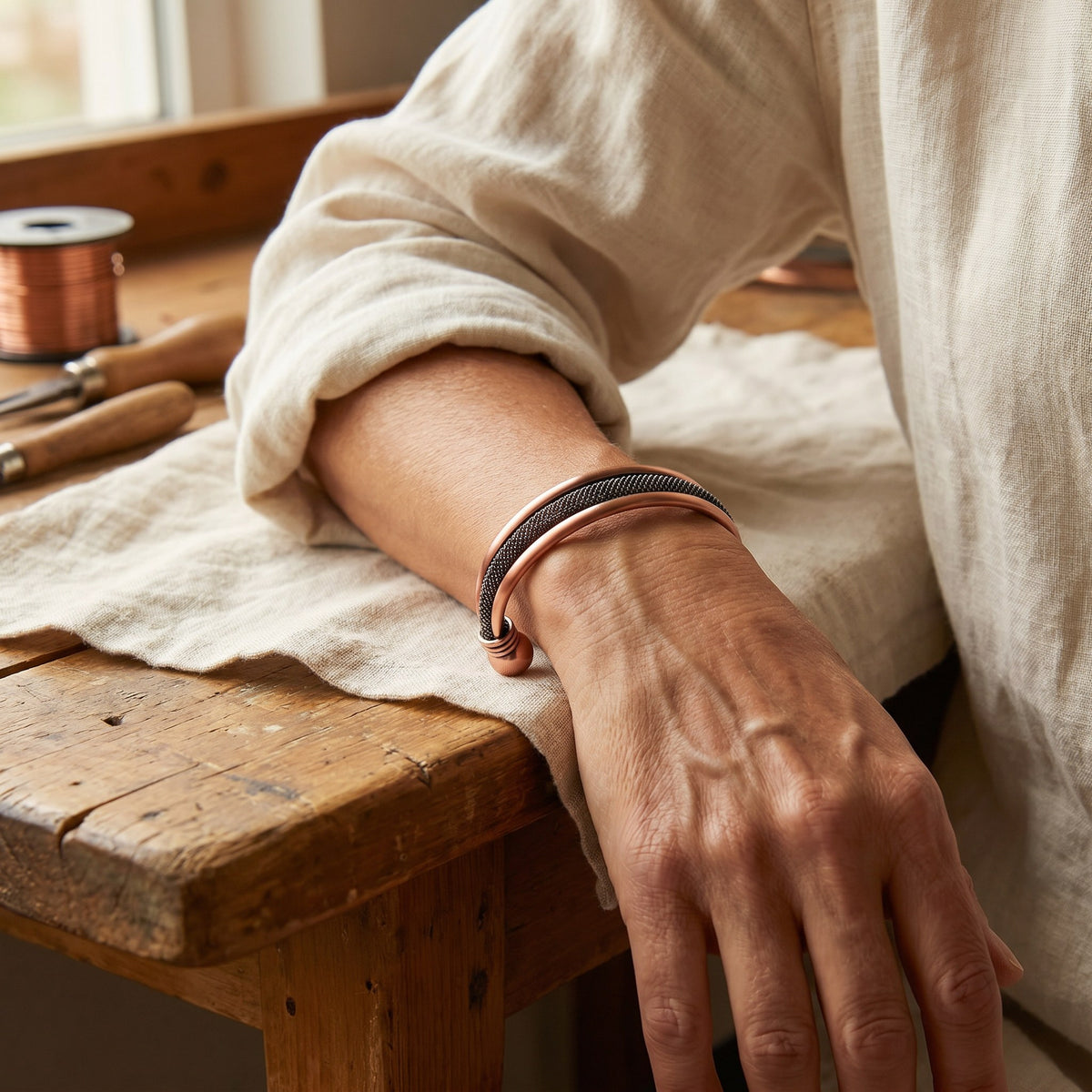 Nora's Cairn Copper Bracelet