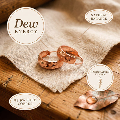 Nora's Dew Copper Earrings