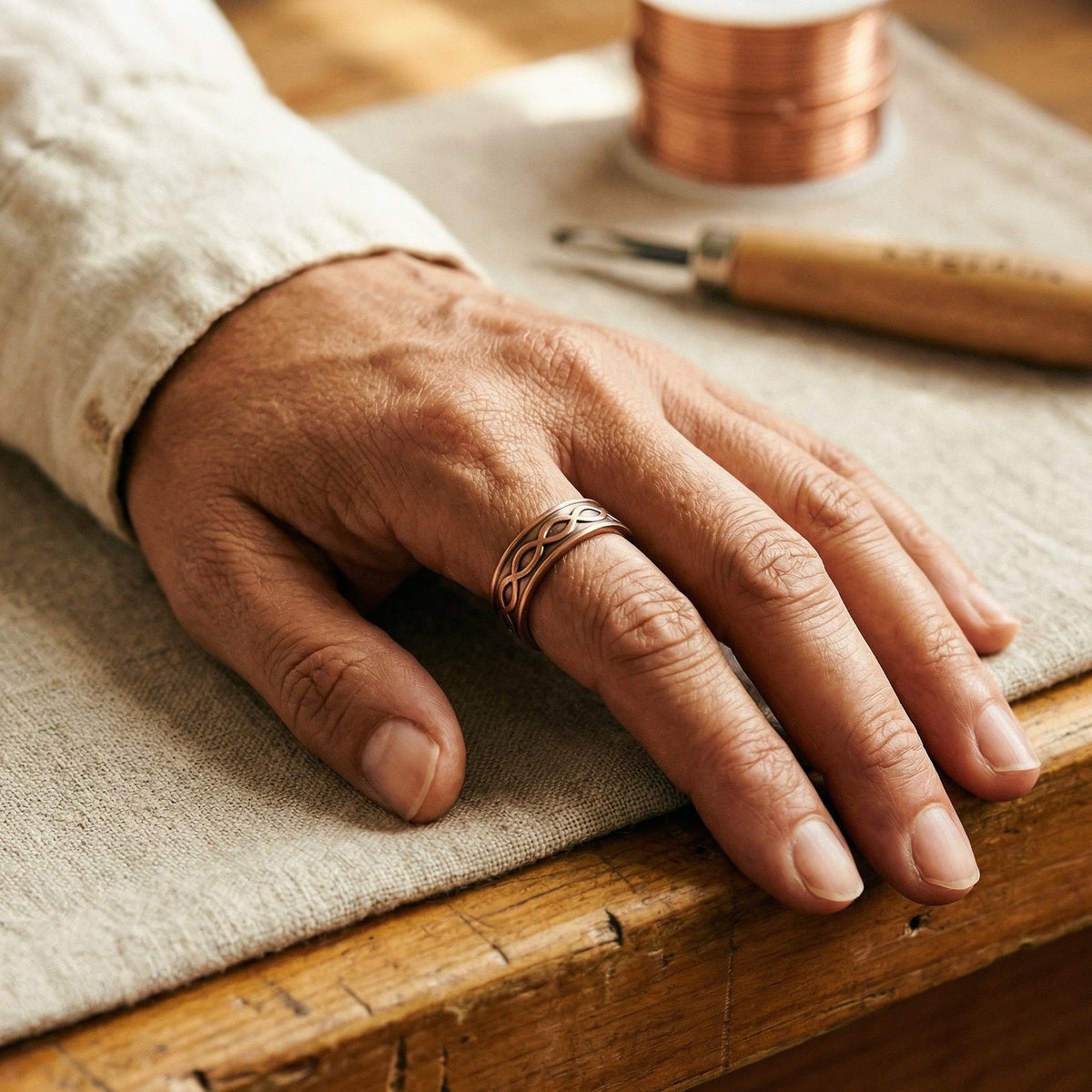 Nora's Char Copper Ring