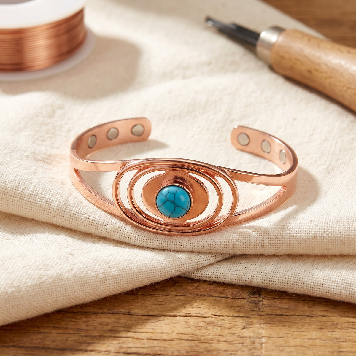 Nora's Sedge Copper Bracelet