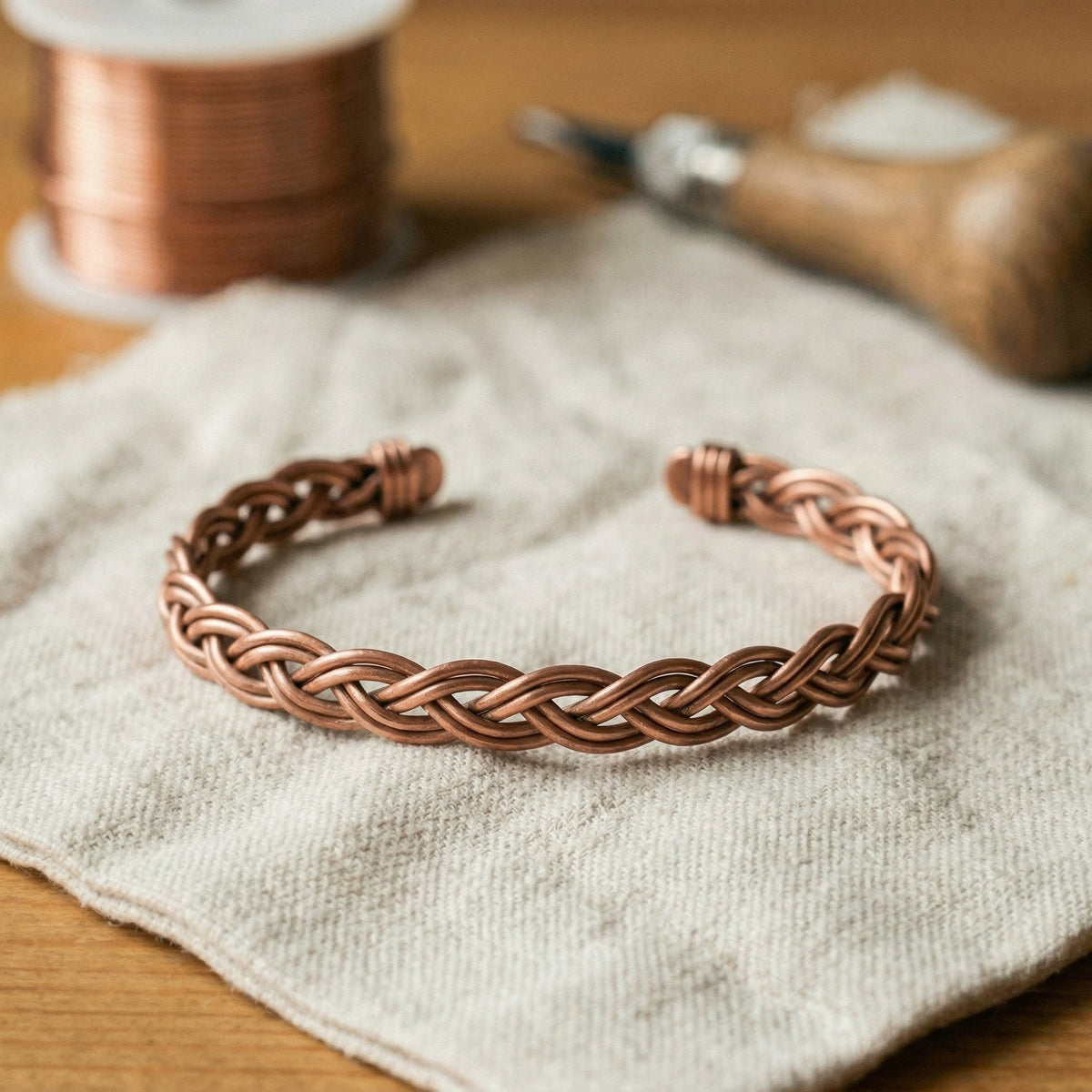 Nora's Reed Copper Anklet
