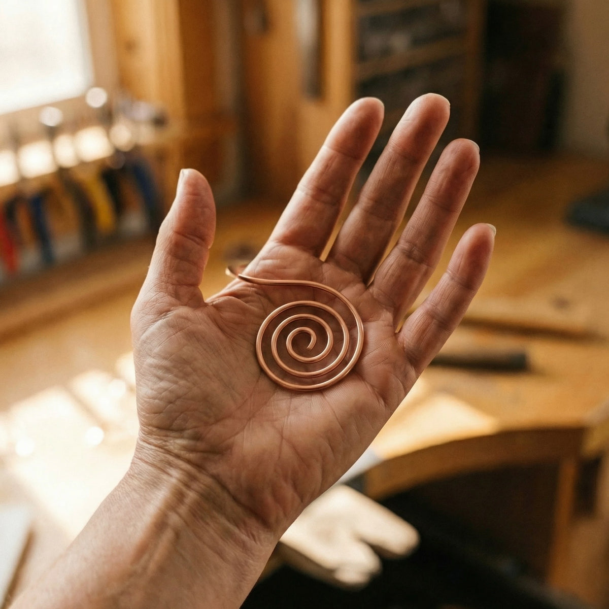 Nora's Flow Copper Hand Spiral