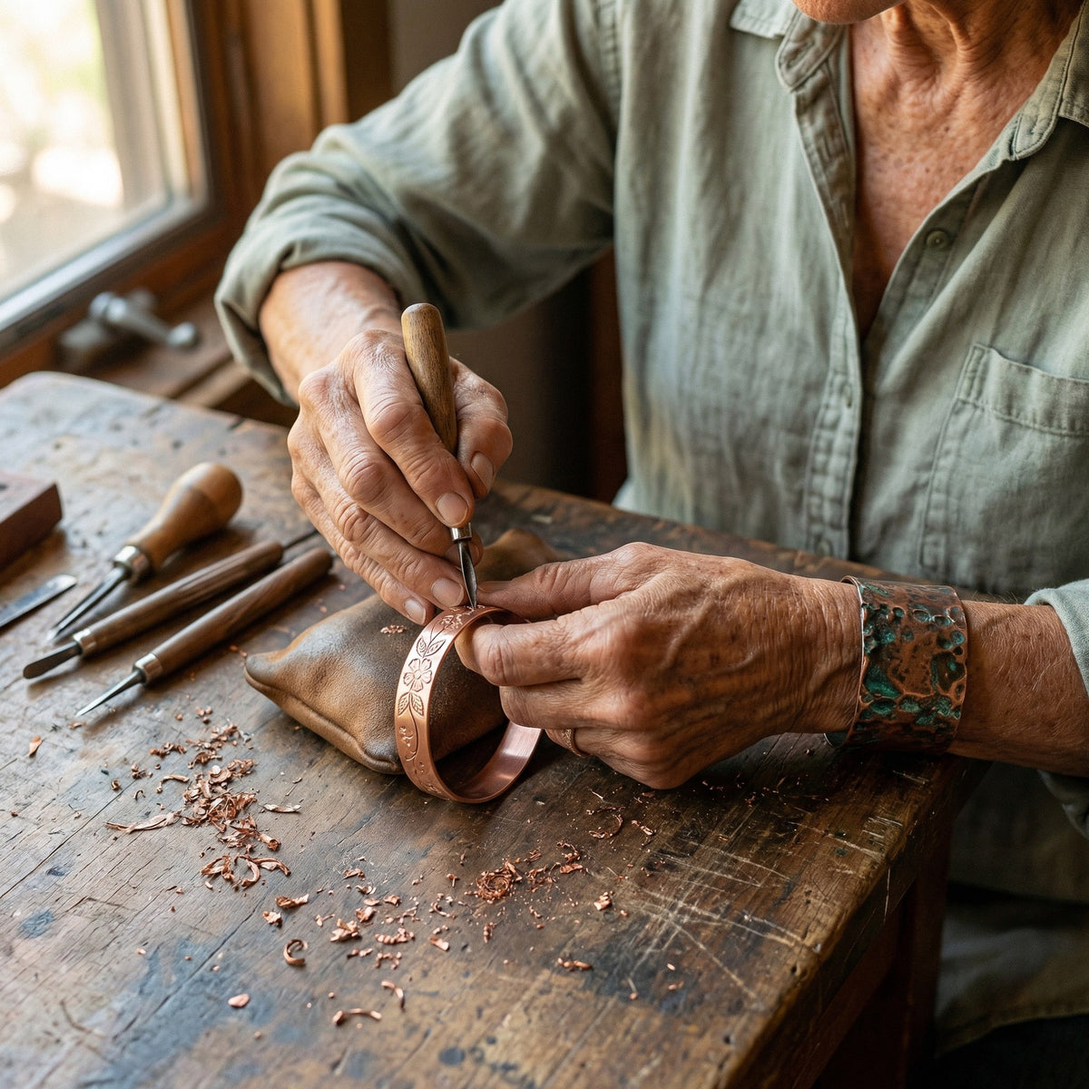 Nora's Bloom Copper Bracelet
