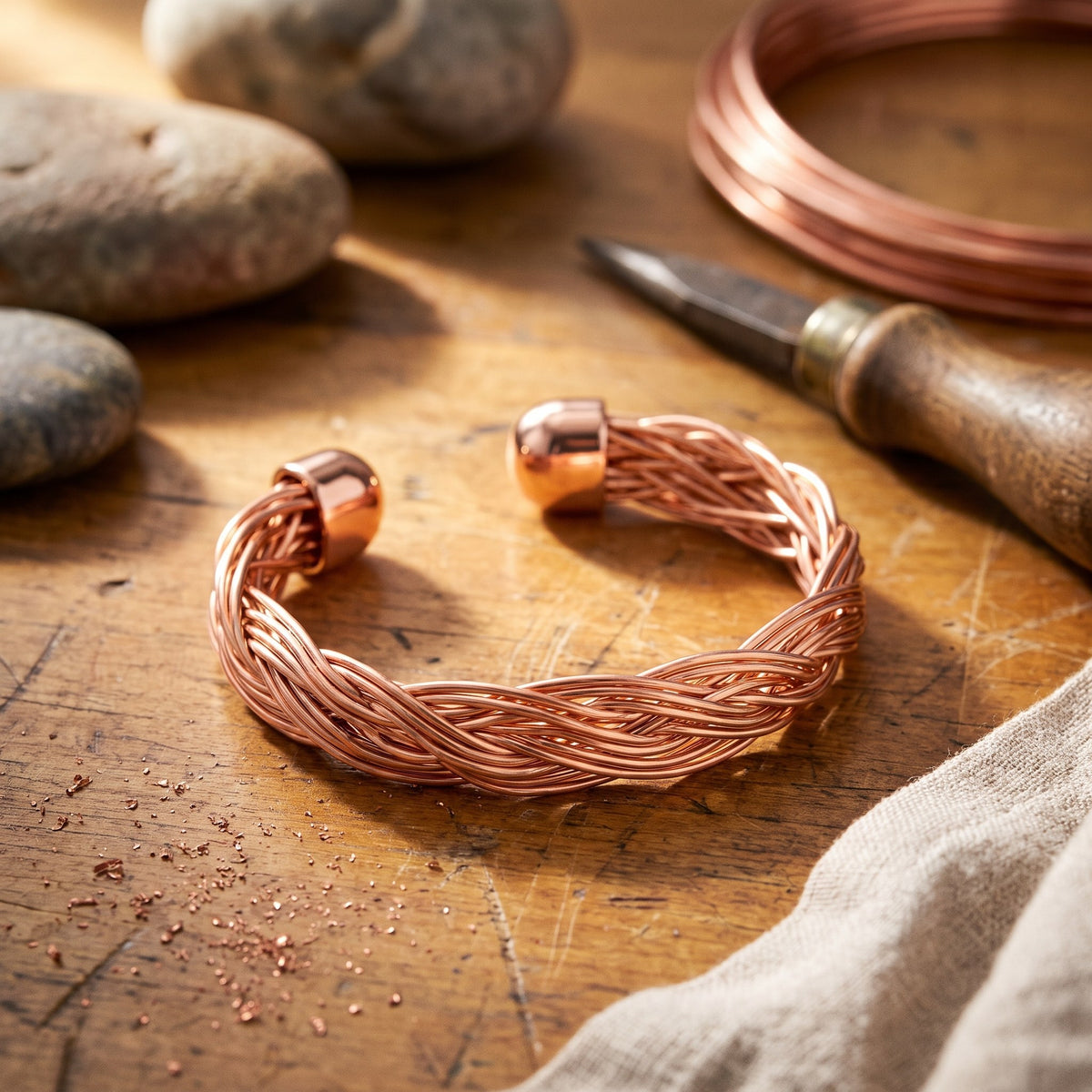 Nora's Elm Copper Cuff Bracelet