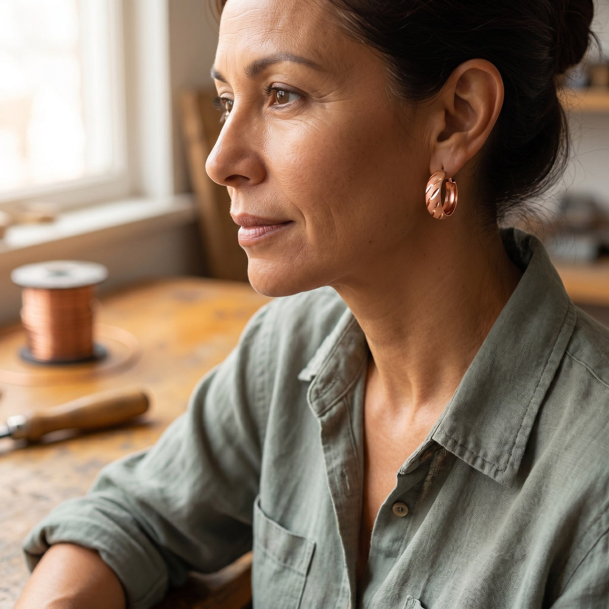 Nora's Vale Copper Earrings
