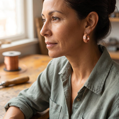 Nora's Vale Copper Earrings