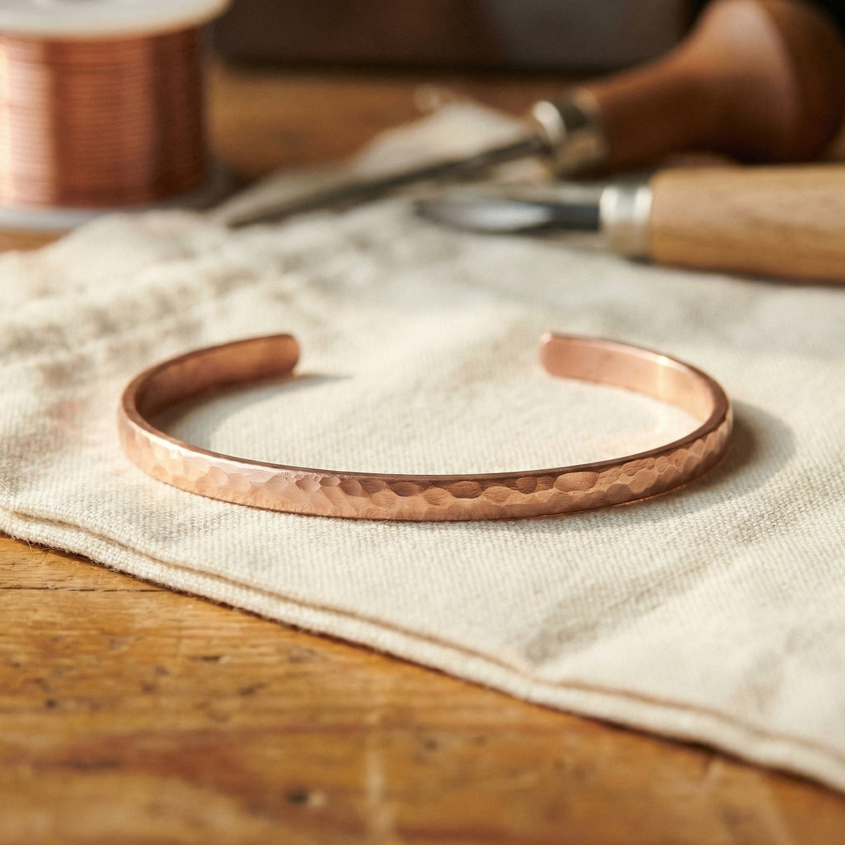 Nora's Sand Copper Anklet