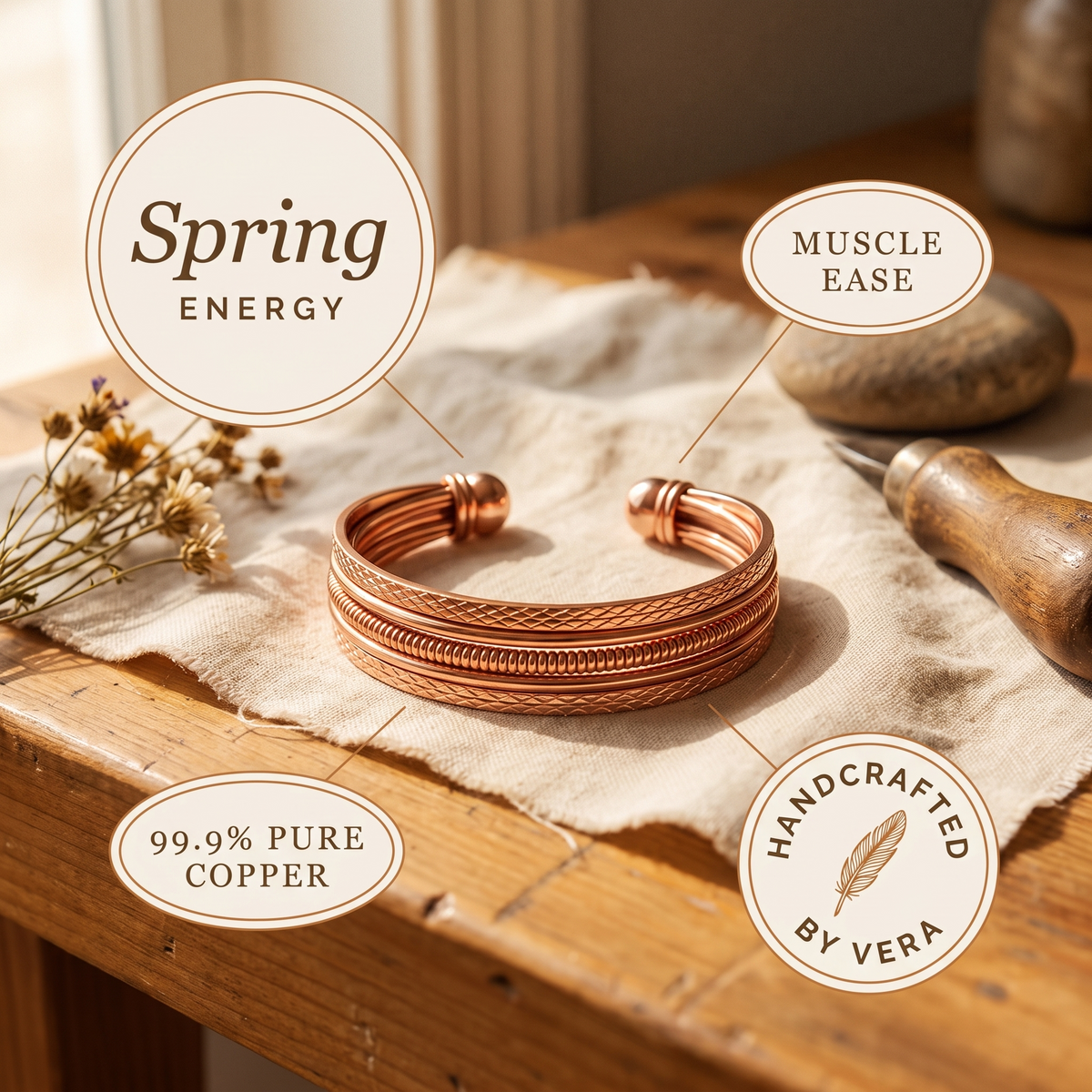Nora's Bracken Copper Bracelet