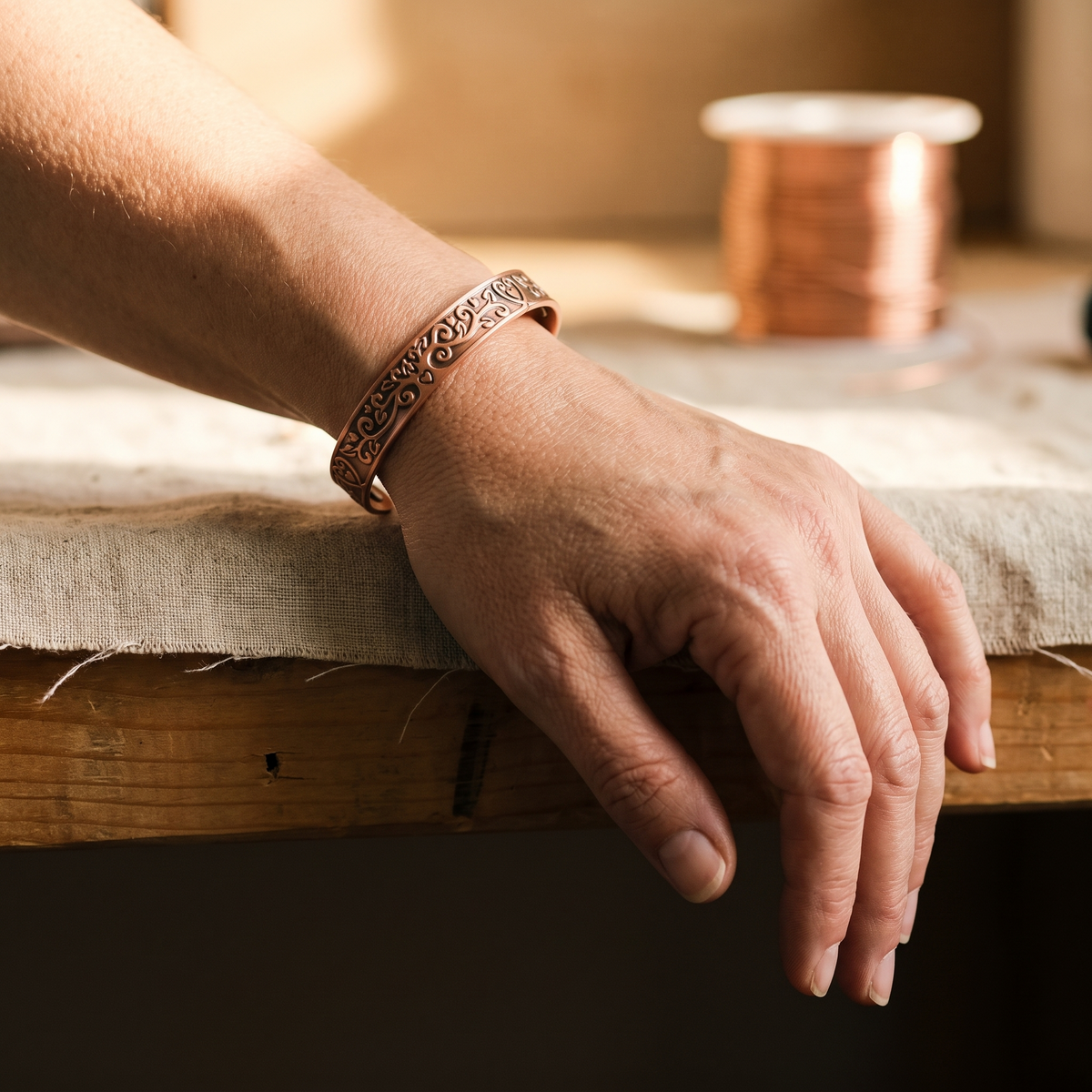 Nora's Tide Copper Bracelet