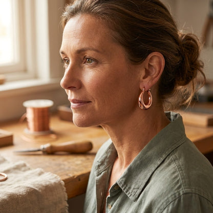 Nora's Marl Copper Earrings