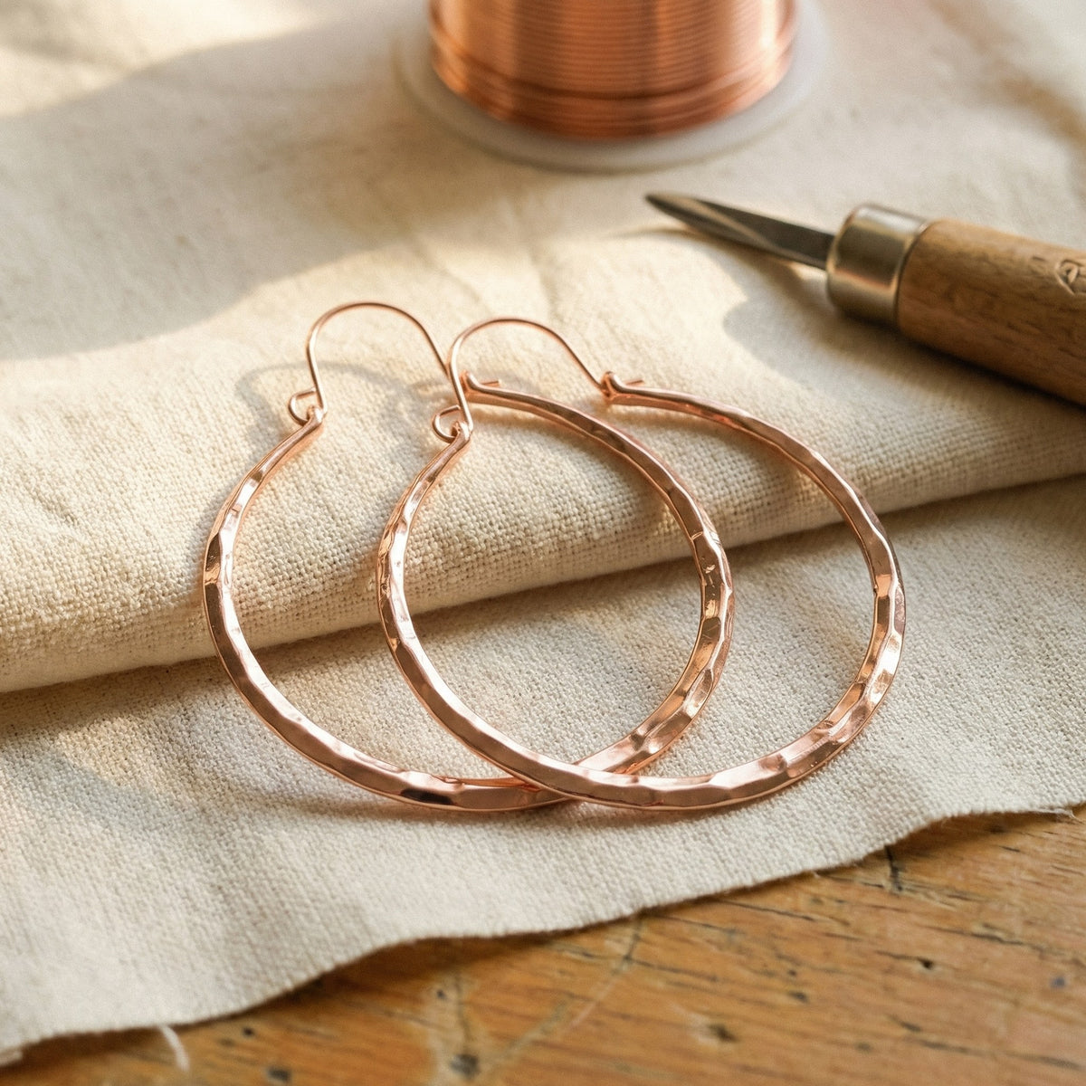 Nora's Willow Copper Earrings