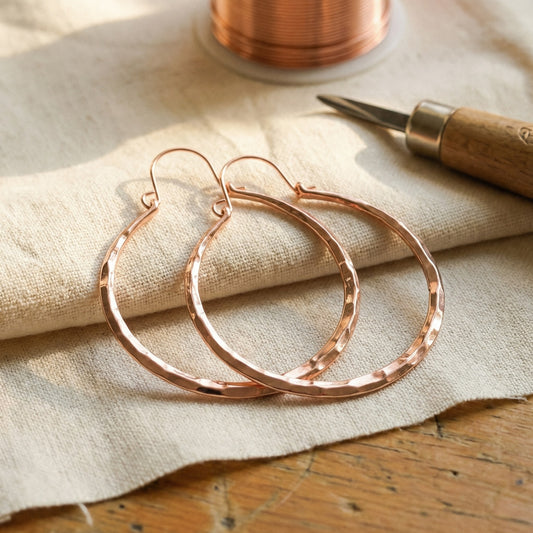 Nora's Willow Copper Earrings