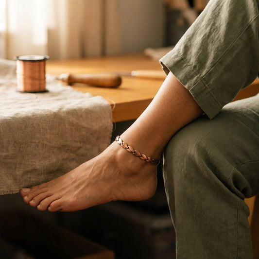 Nora's Marsh Copper Anklet