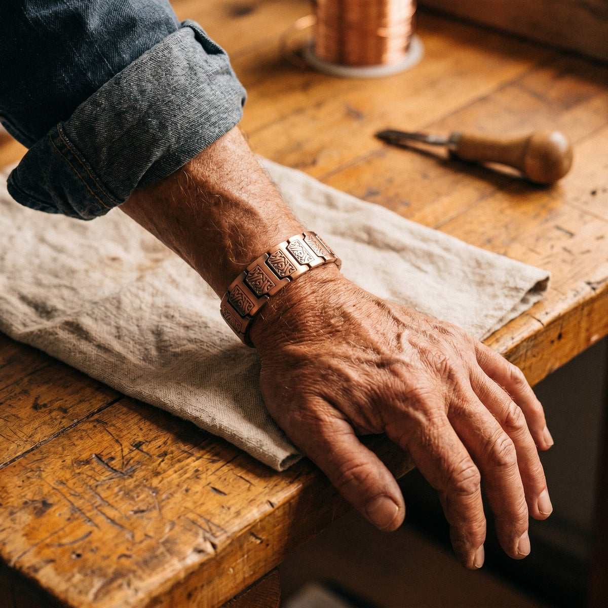 Nora's Glen Men's Copper Bracelet