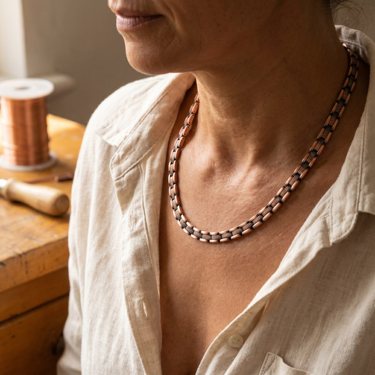 Nora's Haze Copper Necklace