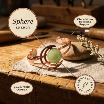 Nora's Sphere Green Copper Bracelet