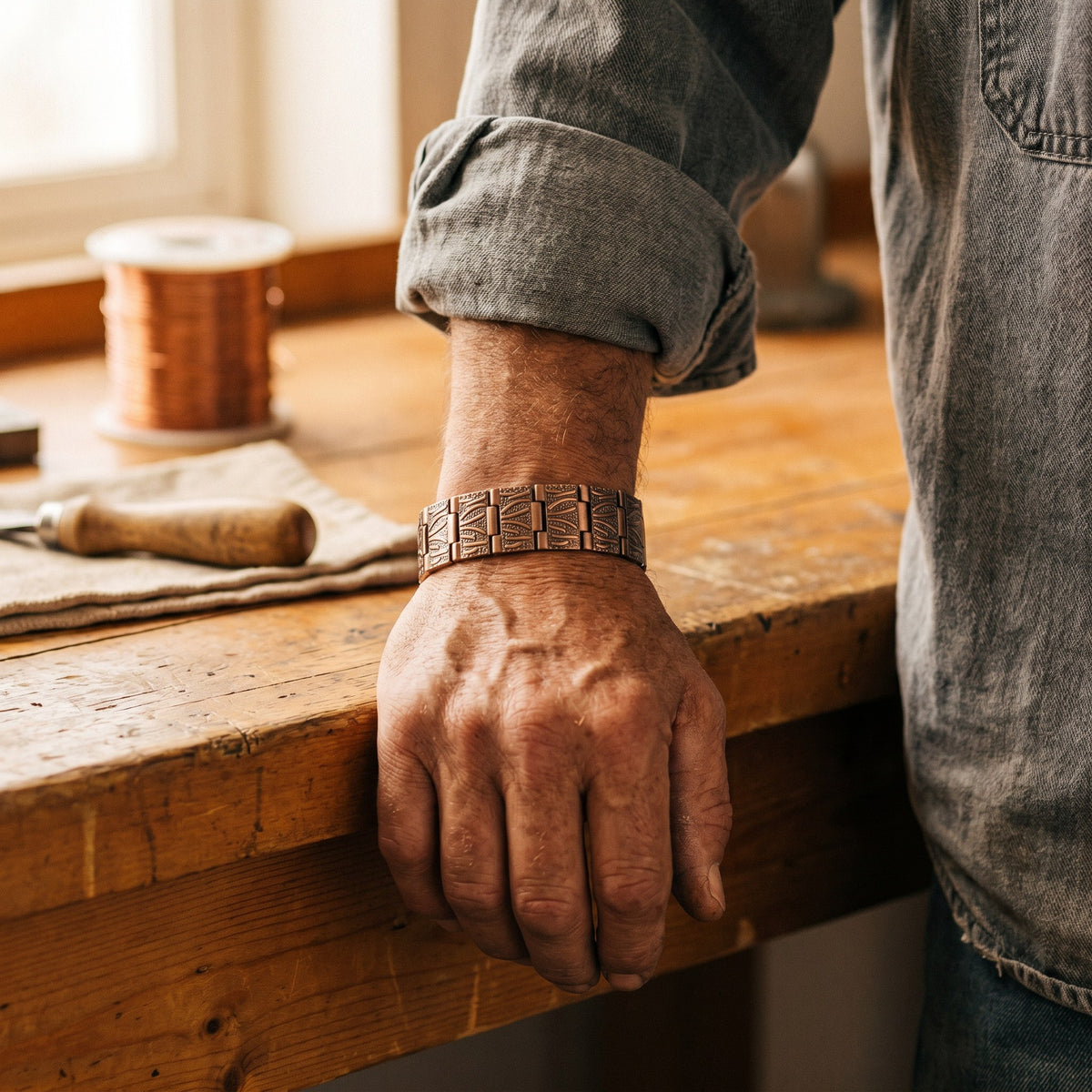 Nora's Grit Men's Copper Bracelet