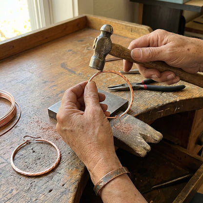 Nora's Willow Copper Earrings